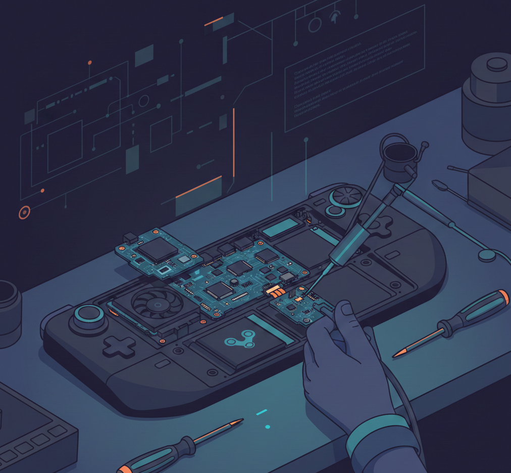 Steam Deck Reparatur – häufige Probleme, Ursachen und Lösungen